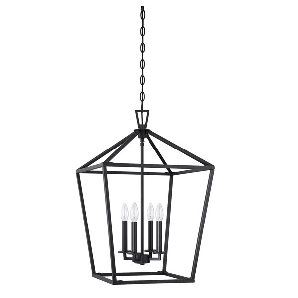 Birch Lane™ Hastings 4 Light Lantern Geometric Chandelier & Reviews